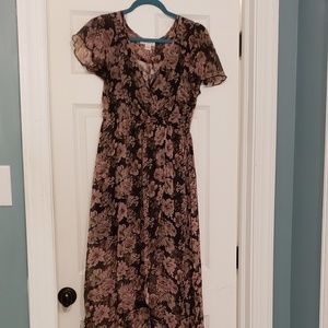 Womens floral maxi dress